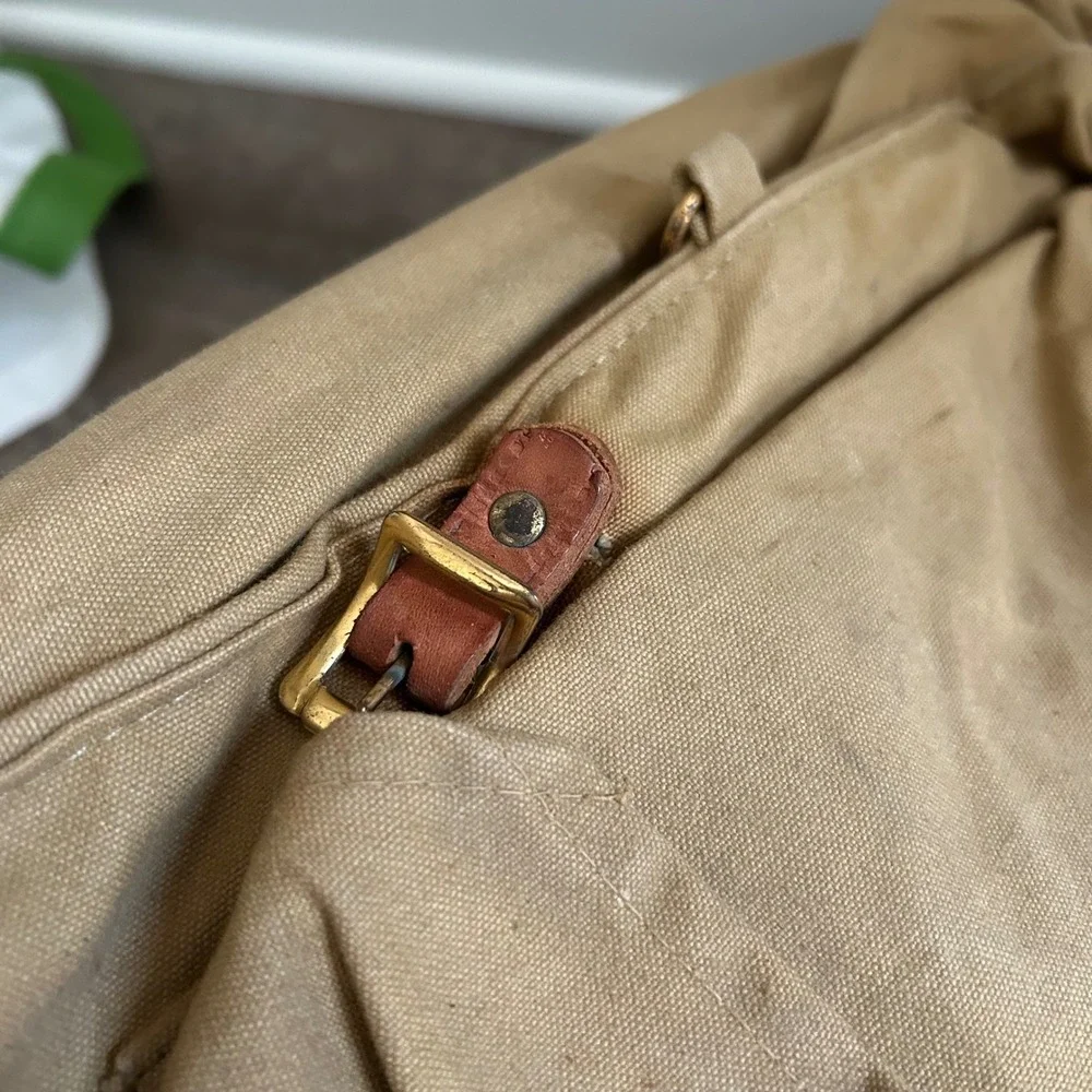 Boy Scouts of America Deluxe Yucca Backpack OS Tan Vintage 1973 Patches No 1329